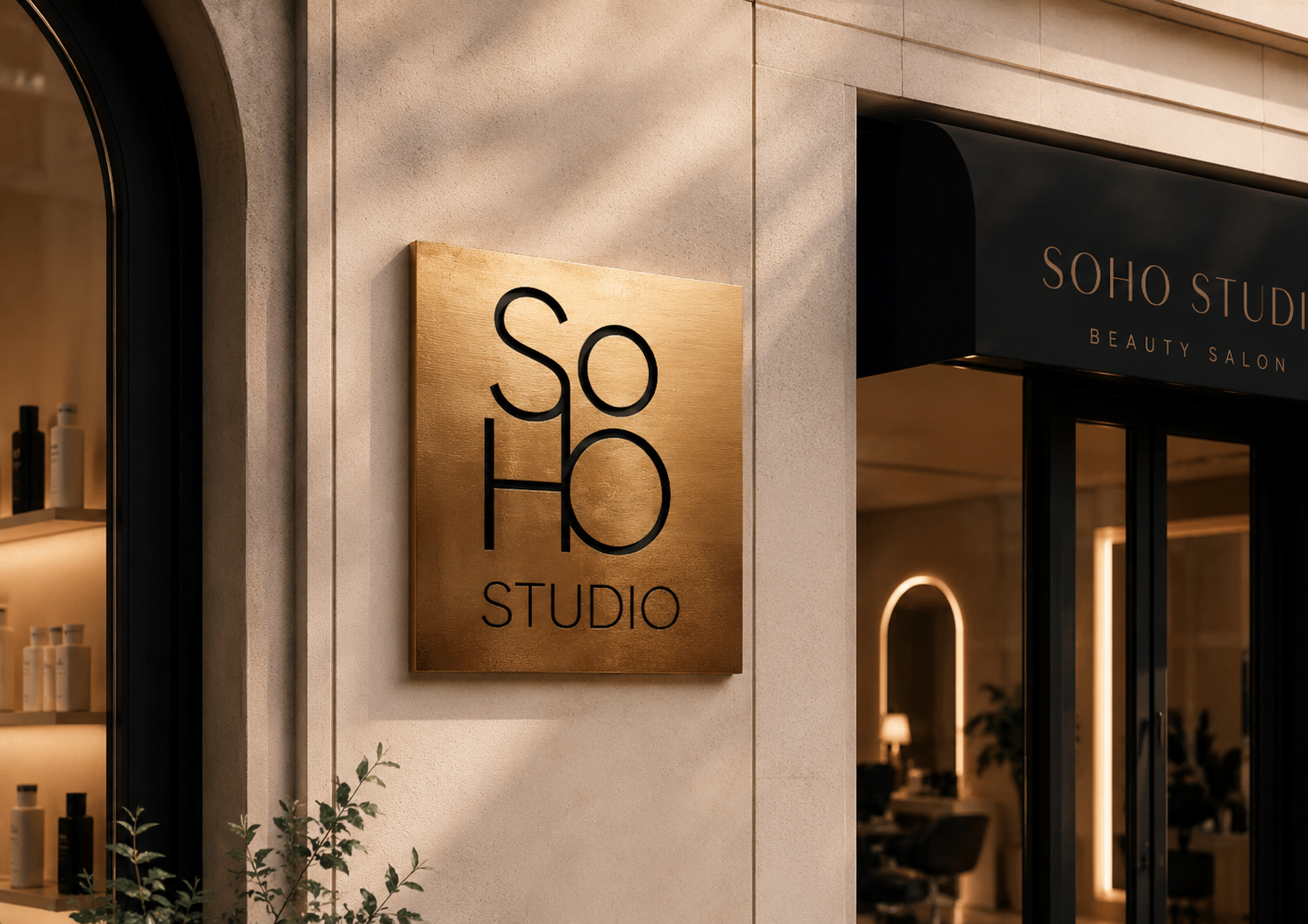 SoHo logo plate